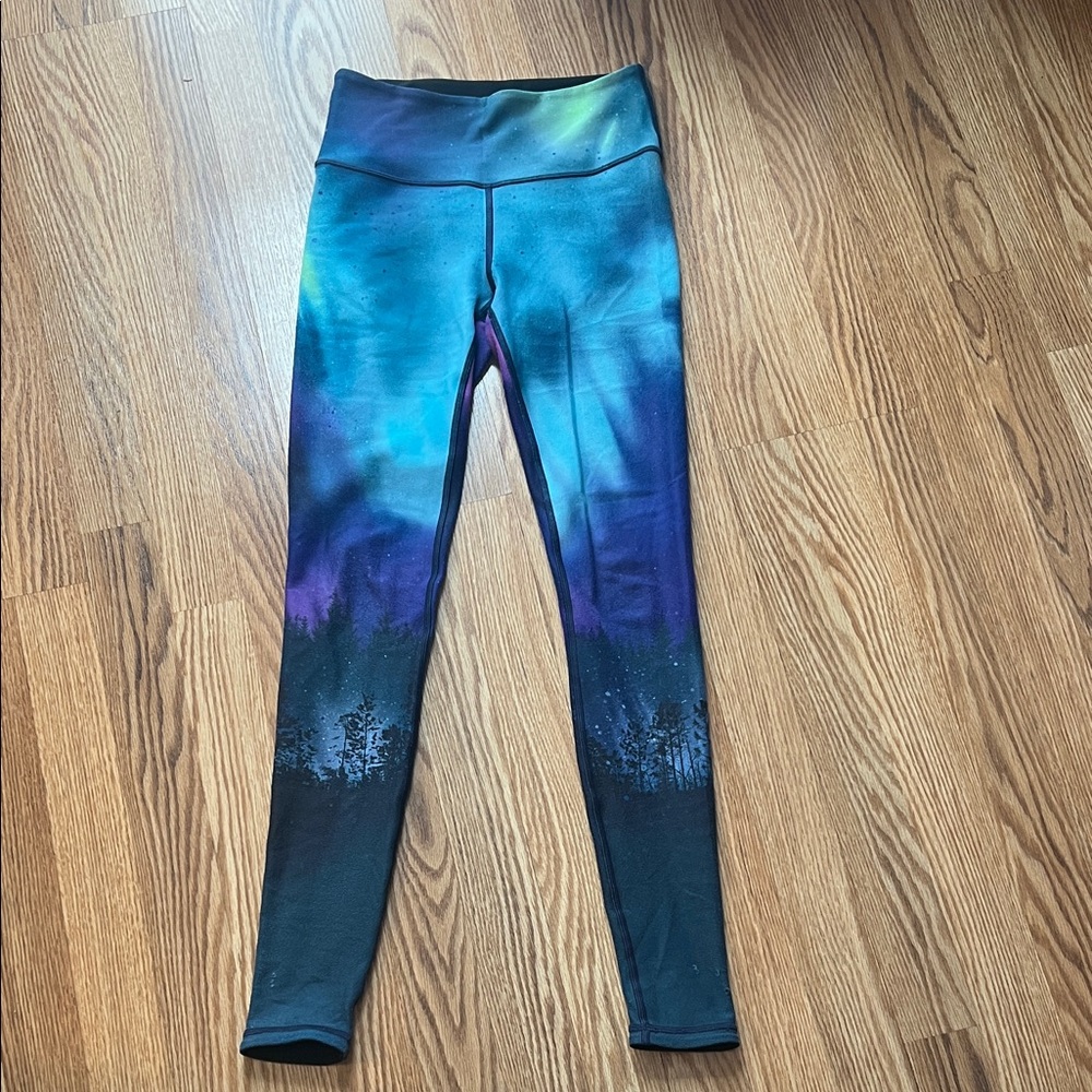 Ivivva Blue and Purple Kids Leggings
